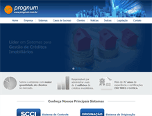 Tablet Screenshot of prognum.com.br